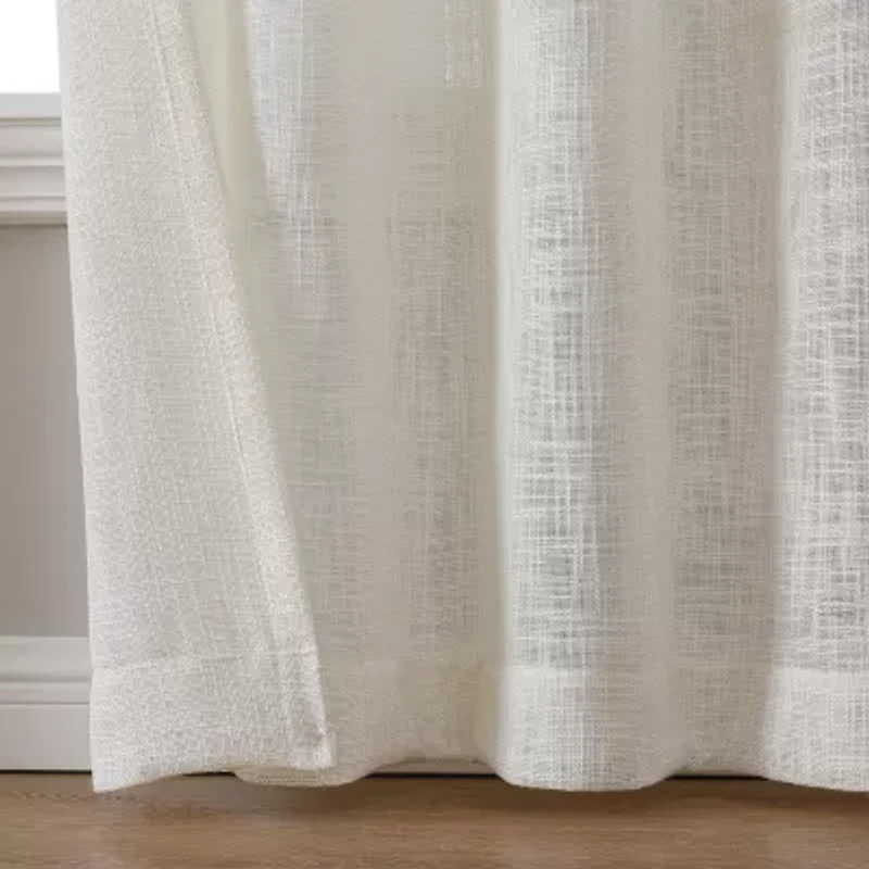 Regal Home Ashford Grommet Top Sheer Single Curtain Panel