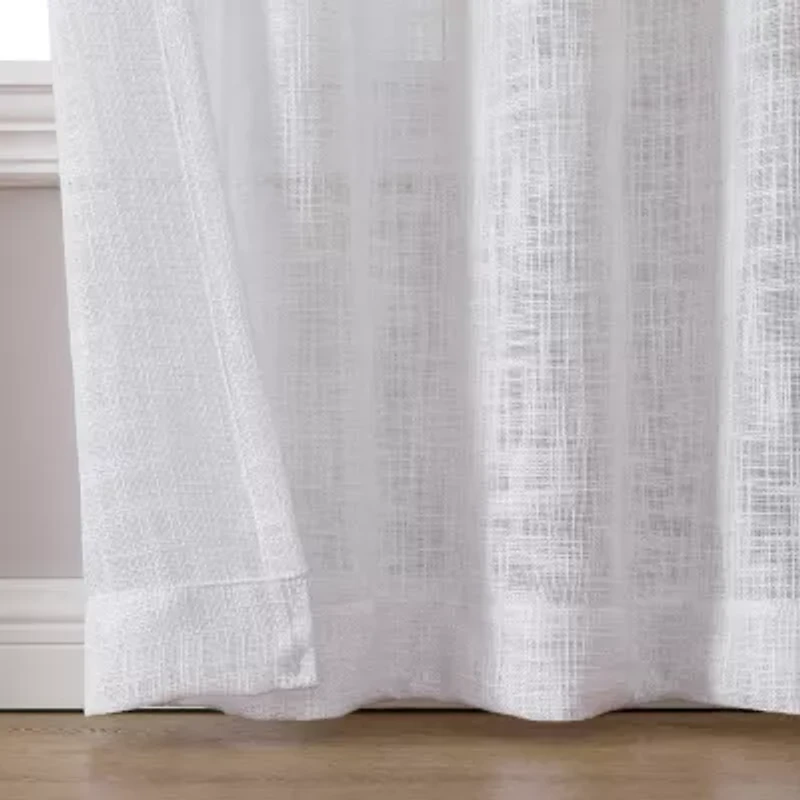Regal Home Ashford Grommet Top Sheer Single Curtain Panel