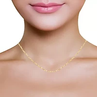Womens 14K Gold 16 Inch Fashion Chain Necklace