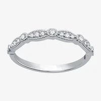 I Said Yes (H-I / I1) Womens 1/5 CT. Lab Grown White Diamond Sterling Silver Wedding Band