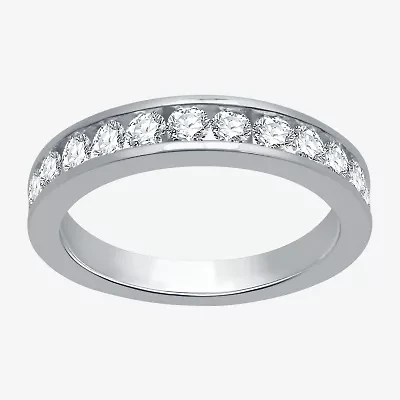 (H-I / I1) Womens 7/8 CT. T.W. Lab Grown White Diamond 10K Gold Wedding Band