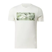 Reebok Mens Crew Neck Short Sleeve Regular Fit Graphic T-Shirt