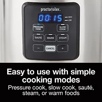 Proctor Silex Pressure Cooking 12 Cups Electric Pressure Cooker