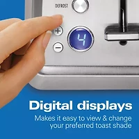 Hamilton Beach Extra Wide Slot Digital 4 Slice Toaster