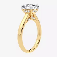 G-H / SI1-SI2) Womens CT. T.W. Lab Grown White Diamond 14K Gold Round Solitaire Engagement Ring