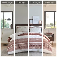 Ink+Ivy Mila 3 Piece Cotton Comforter Set with Chenille Tufting