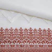 Ink+Ivy Mila 3 Piece Cotton Comforter Set with Chenille Tufting