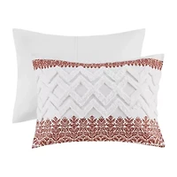 INK+IVY Mila 3 Piece Cotton Duvet Cover Set with Chenille Tufting