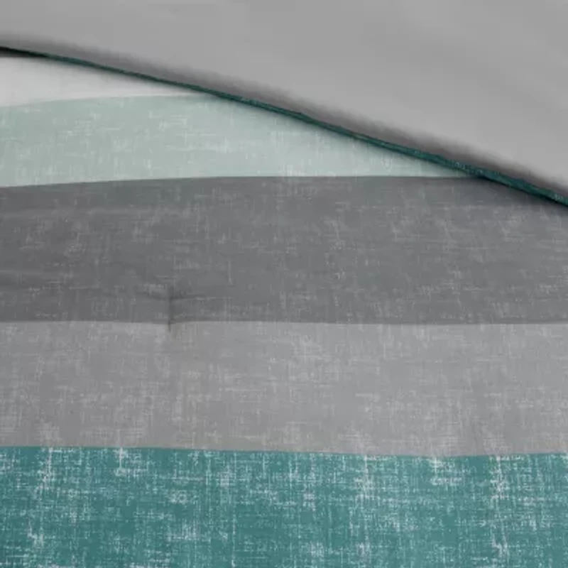 Madison Park Essentials Deacon Modern Stripe Comforter Set with Sheets