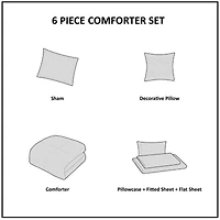 Mi Zone Kids Mia Complete Bed and Sheet Set with decorative pillow