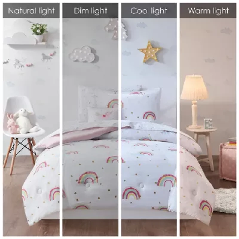 Mi Zone Kids Mia Complete Bed and Sheet Set with decorative pillow