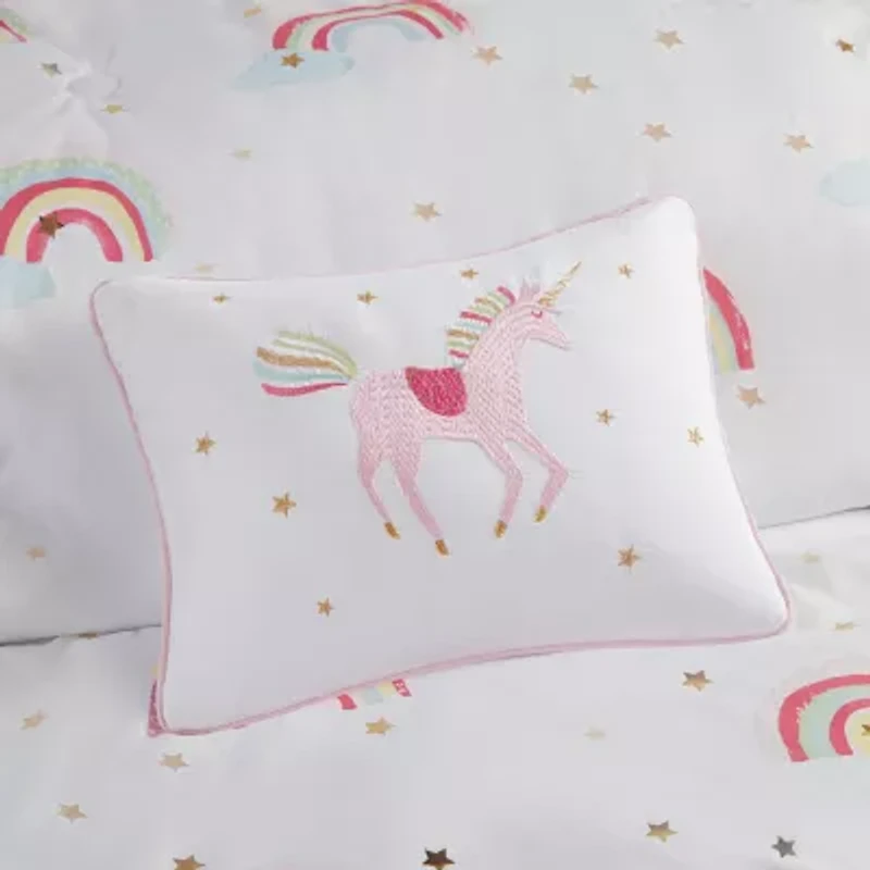 Mi Zone Kids Mia Complete Bed and Sheet Set with decorative pillow