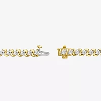 (I / I2) Womens 3 CT. T.W. Lab Grown White Diamond 14K Gold Over Silver Tennis Bracelet