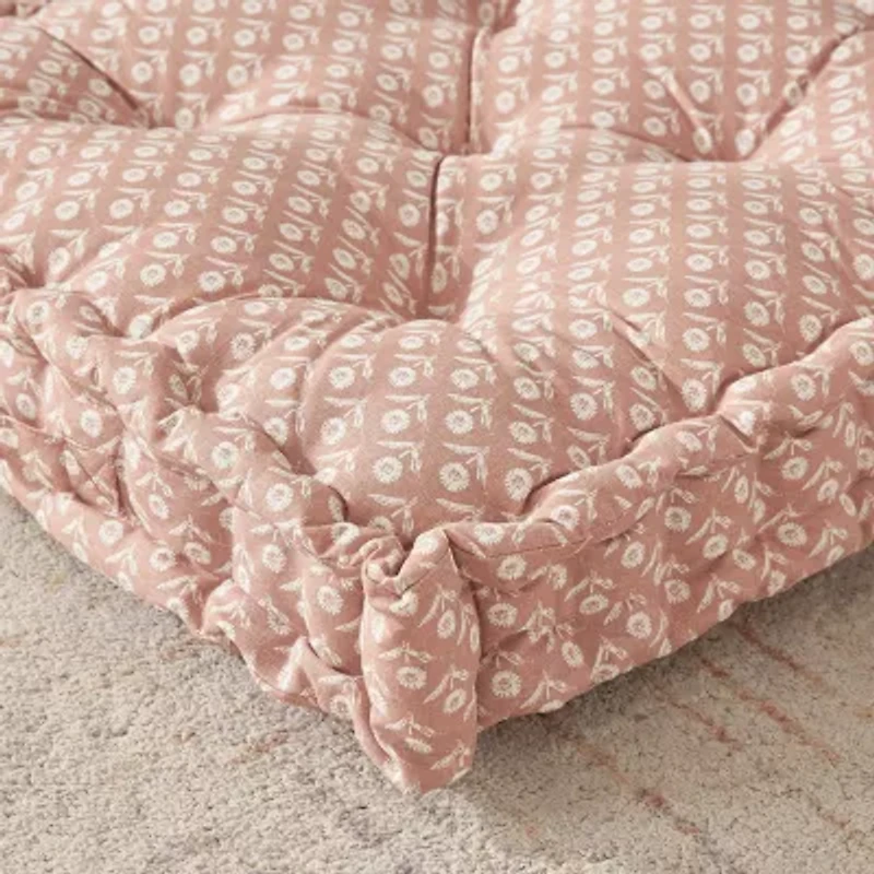 Peri Home Floor Cushion Block Floral Floor Pillow