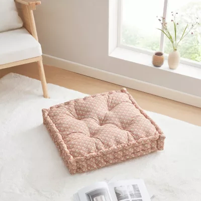Peri Home Floor Cushion Block Floral Floor Pillow