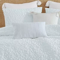 Peri Home Linen Eyelet Rectangular Throw Pillow