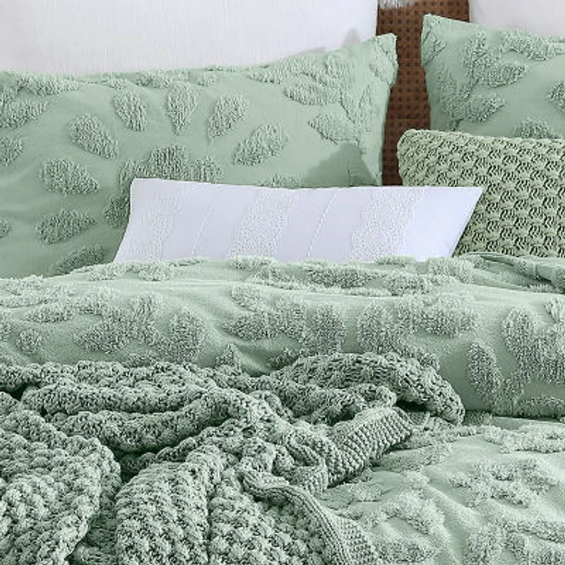 Peri Home Linen Eyelet Rectangular Throw Pillow