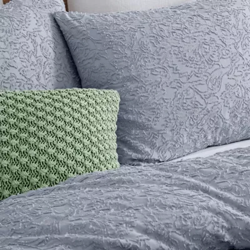 Peri Home Crochet Knit Square Throw Pillow