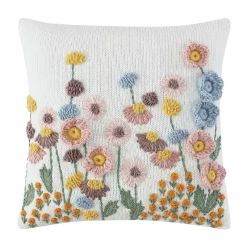 Peri Home 3d Petals Square Throw Pillow