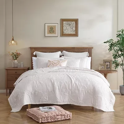 Peri Home Medallion Floral 3-pc. Easy Care Quilt Set