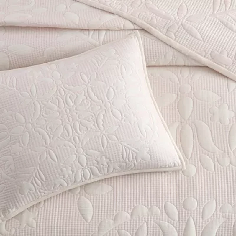 Peri Home Medallion Floral 3-pc. Easy Care Quilt Set