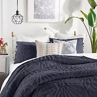 Peri Home Chenille Medallion 3-pc. Easy Care Duvet Cover Set