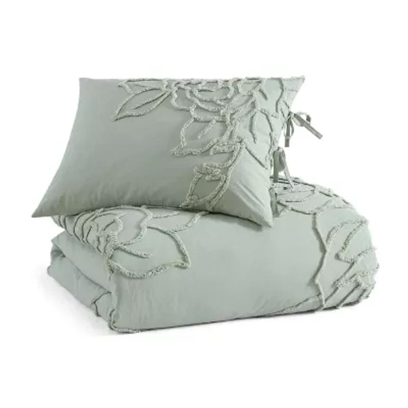 Peri Home Chenille Rose 2-pc. Easy Care Comforter Set