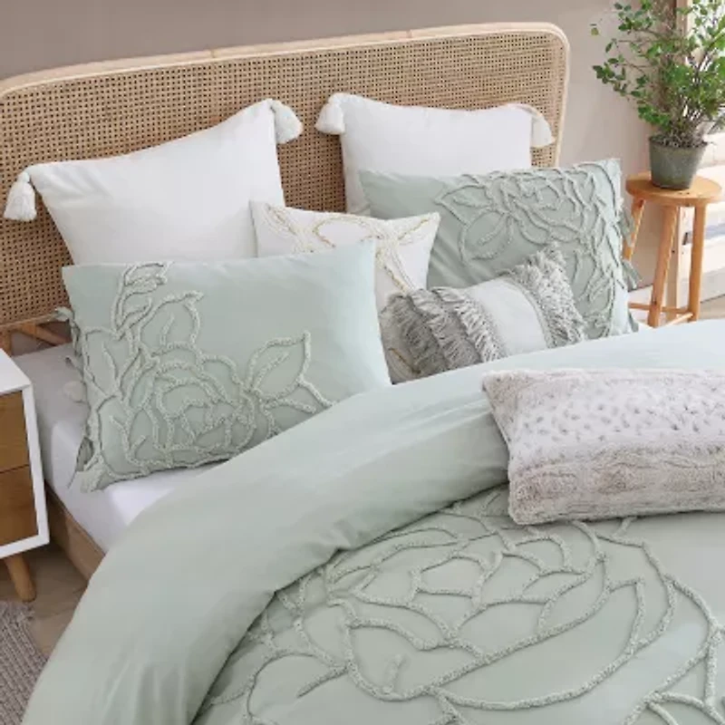 Peri Home Chenille Rose 2-pc. Easy Care Comforter Set
