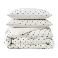 Peri Home Block Print Gauze 3-pc. Easy Care Duvet Cover Set