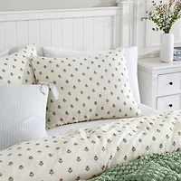 Peri Home Block Print Gauze 3-pc. Easy Care Duvet Cover Set