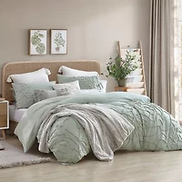 Peri Home Chenille Rose 3-pc. Easy Care Duvet Cover Set