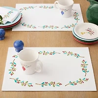 Fiesta Holly Sprig 4-pc. Placemat