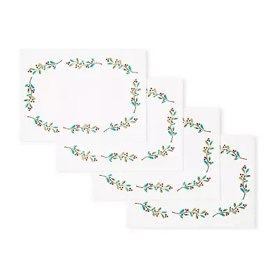 Fiesta Holly Sprig 4-pc. Placemat