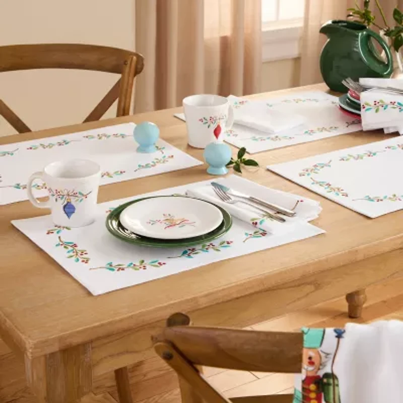 Fiesta Holly Sprig 4-pc. Placemat