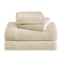 Sweet Home Collection Ultra Soft Microplush Solid Fleece Deep Pocket Sheet Set