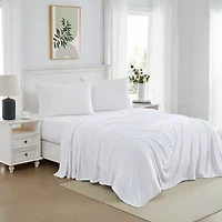 Sweet Home Collection Ultra Soft Microplush Solid Fleece Deep Pocket Sheet Set