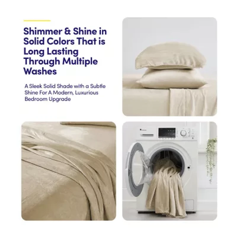 Sweet Home Collection Ultra Soft Microplush Solid Fleece Deep Pocket Sheet Set