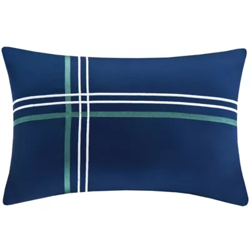 Intelligent Design Cameron Plaid Quilt Set with Throw Pillow