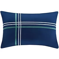Intelligent Design Cameron Plaid Quilt Set with Throw Pillow