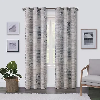 Regal Home Surfaces Tiles Grommet Top Light-Filtering Single Curtain Panel