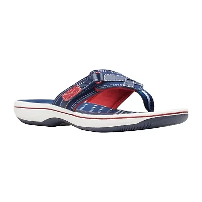 Clarks Cloudsteppers Womens Breeze Sea Flip-Flops