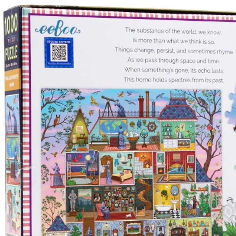 Eeboo Piece And Love The Alchemist's Home 1000 Piece Square Adult Jigsaw Puzzle