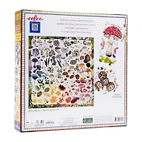 Eeboo Piece And Love Mushroom Rainbow 1000 Piece Square Adult Jigsaw 1000-pc. Puzzle