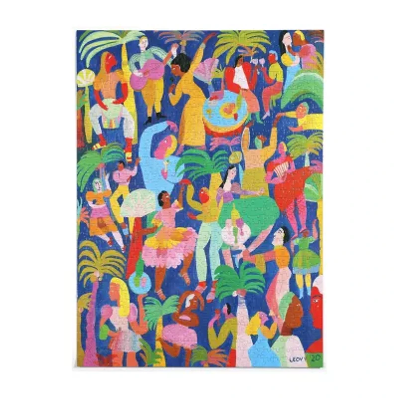 Eeboo Piece And Love Celebration 1000 Piece Rectangular Adult Jigsaw 1000-pc. Puzzle
