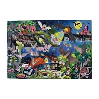 Eeboo Love Of Bats Glow In The Dark 100 Piece Jigsaw Puzzle 100-pc. Card Game