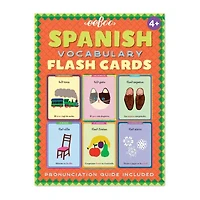 Eeboo Spanish Vocabulary Flash Cards For Kids 56-pc. Card Game
