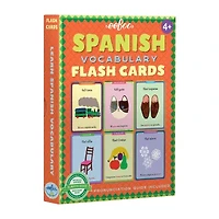 Eeboo Spanish Vocabulary Flash Cards For Kids 56-pc. Card Game
