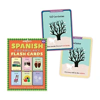 Eeboo Spanish Vocabulary Flash Cards For Kids 56-pc. Card Game