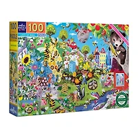 Eeboo Love Of Bees 100 Piece Jigsaw 100-pc. Puzzle