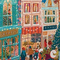 Eeboo Piece And Love A Happy Holiday 1000 Piece Square Adult Jigsaw 1000-pc. Puzzle